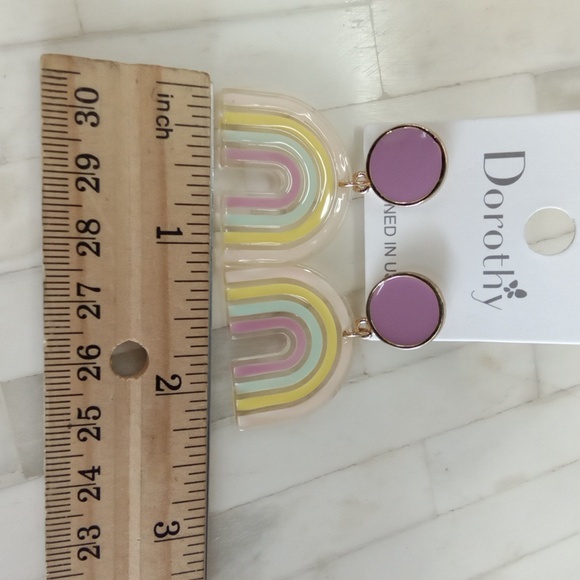 Purple Rainbow Earrings - Picture 6 of 6